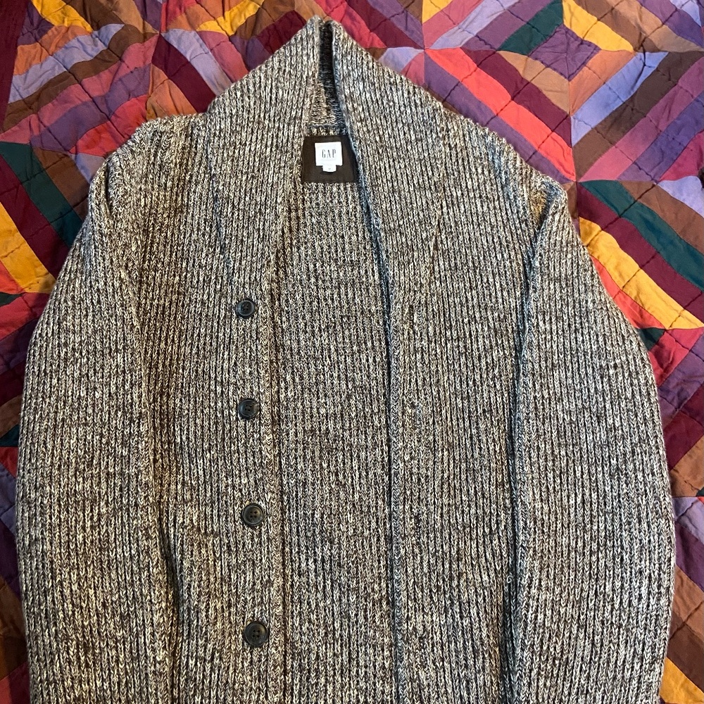 Gap Brown Shawl Neck Cardigan (Medium)